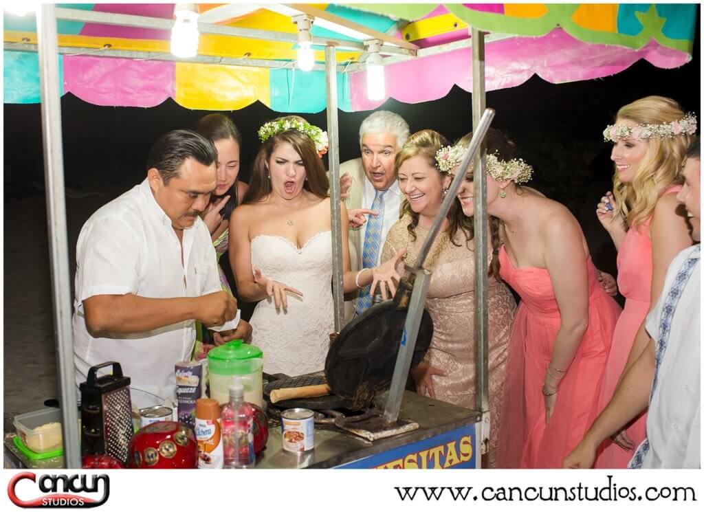 Marquesitas cart at Cancun Wedding