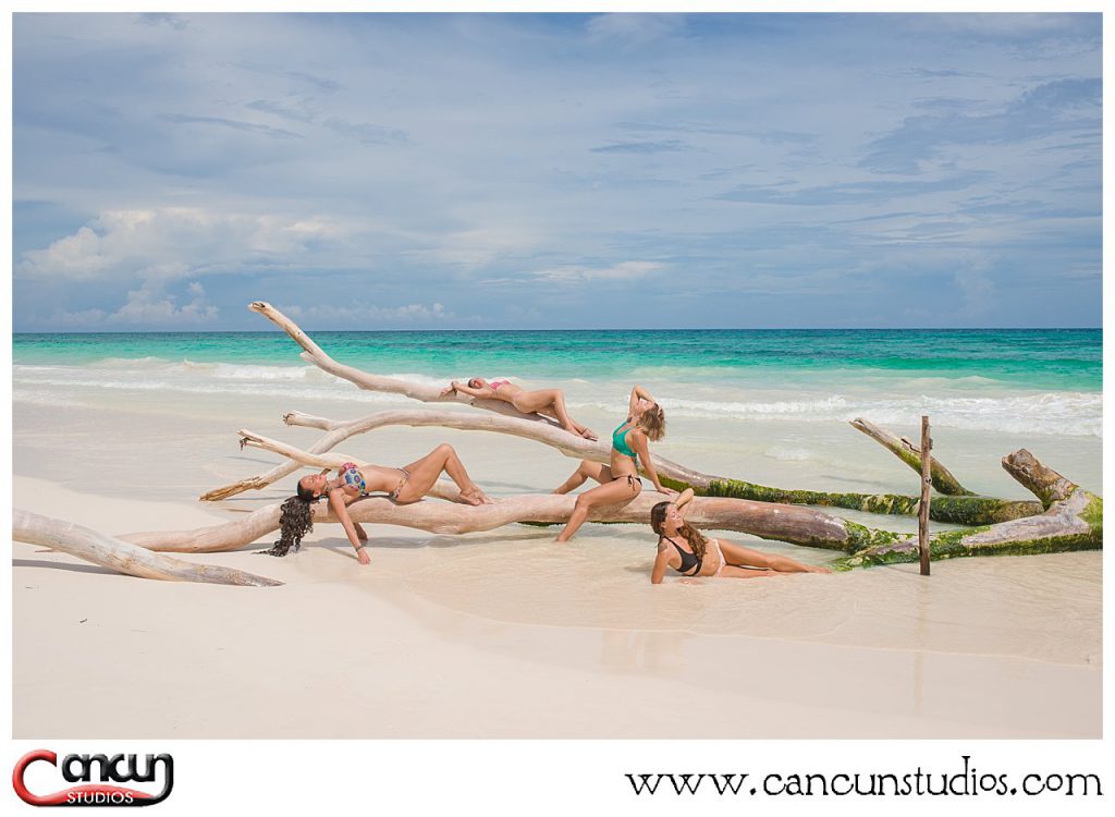 Bikini photo shoot in Cancun