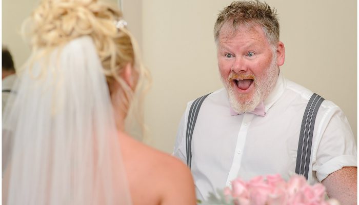 Dad's reaction to first look