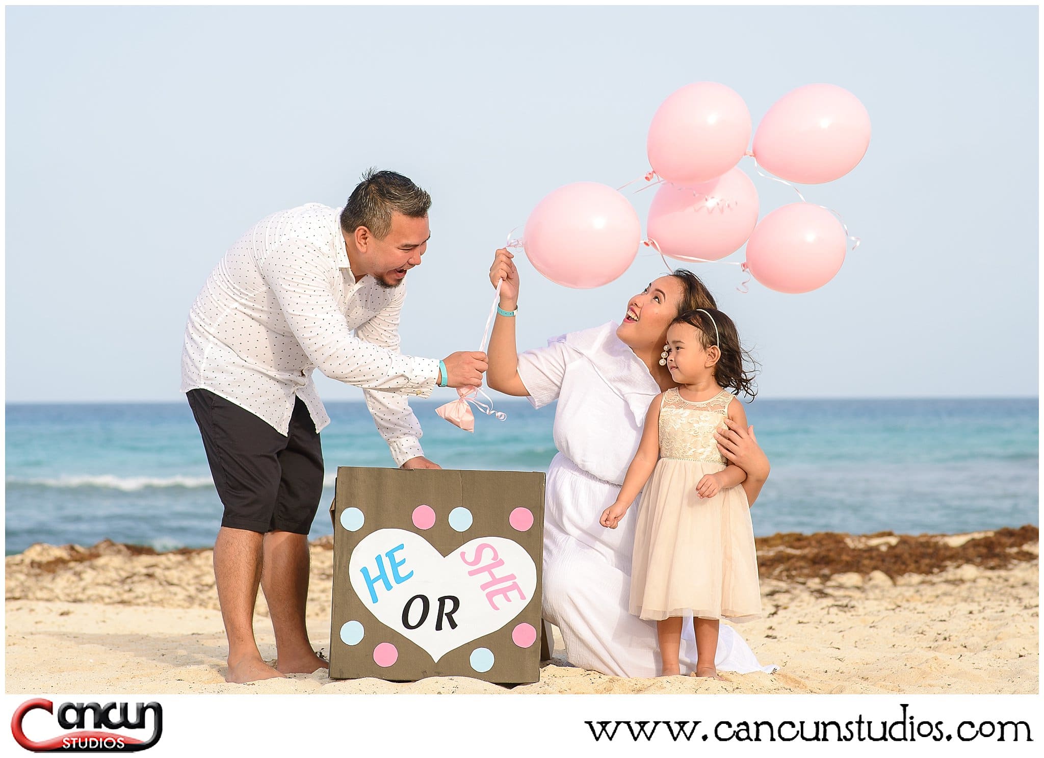 Baby Gender Reveal Ideas For Cancun Beach Cancun Studios Photographers
